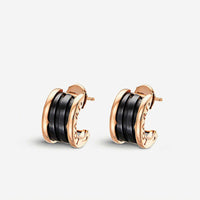 [Polaidi Jewelry ]ZERO 1 PINK GOLD CERAMIC EARRINGS