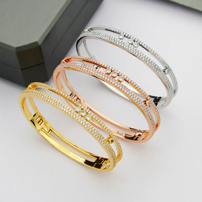 [Polaidi Jewelry]Move Romane pav¨¦ bangle