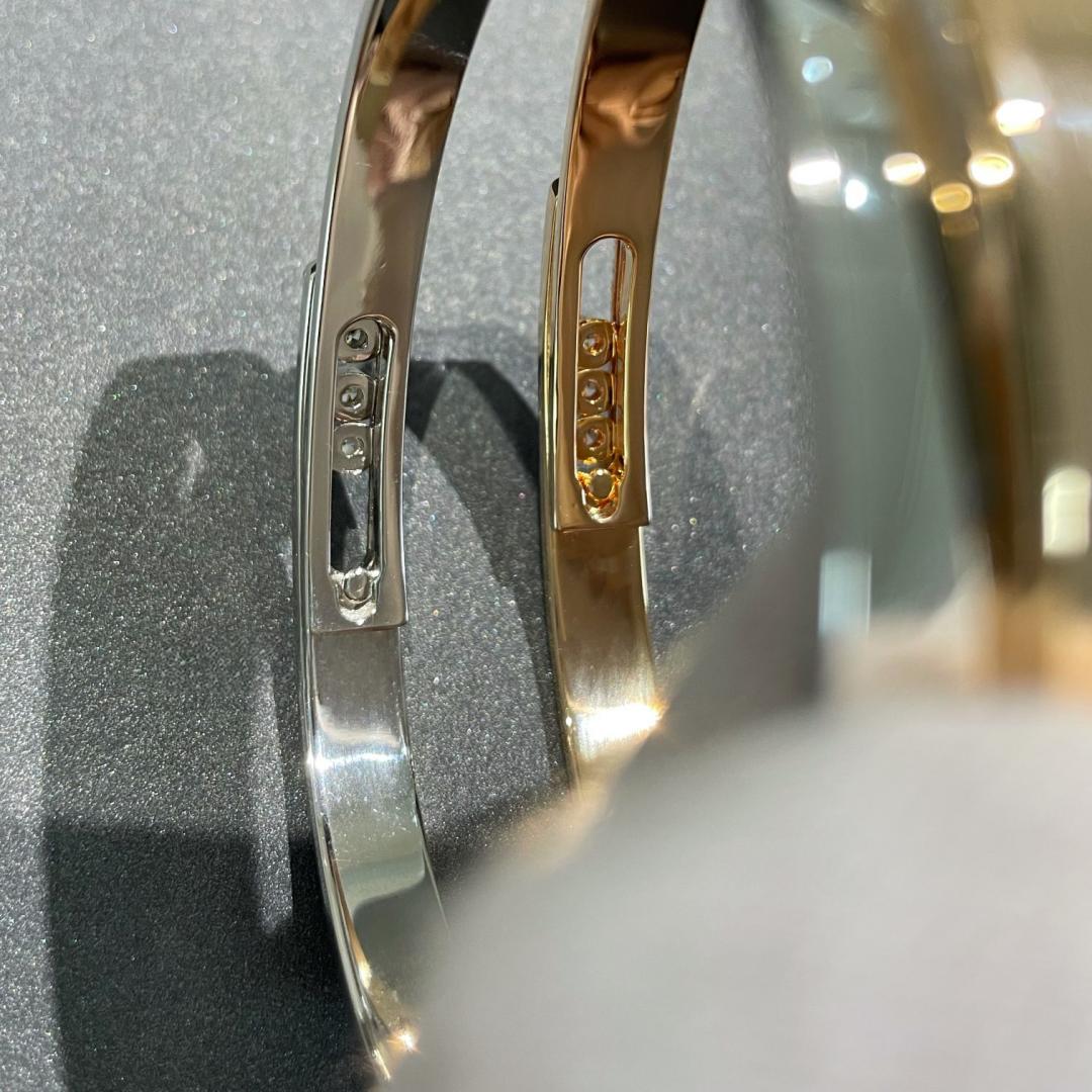 [Polaidi Jewelry]Move Noa Rose Gold Pav¨¦ Diamond Bangle Bracelet