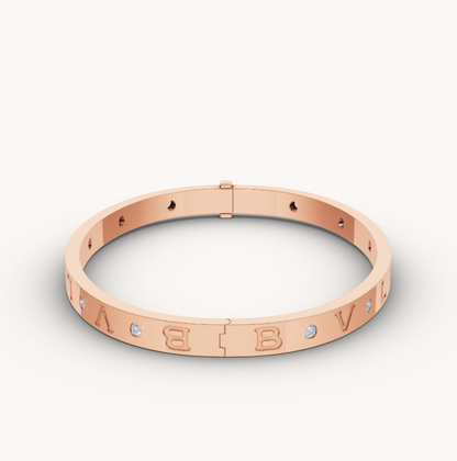 [Polaidi Jewelry]ZERO 1 PINK GOLD 12 DIAMONDS BRACELET