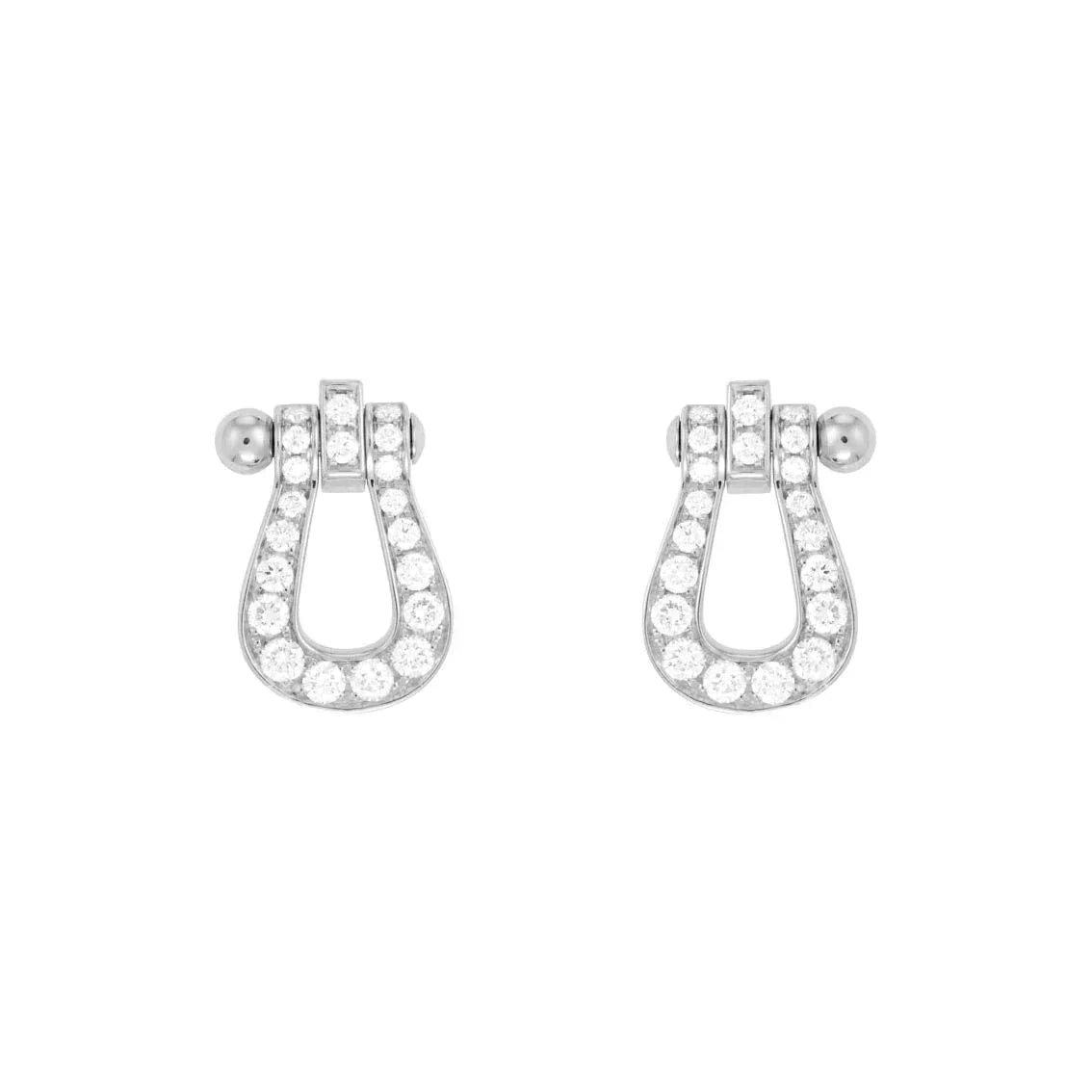 [Polaidi Jewelry]FORCE 10 FULL DIAMOND STUD EARRINGS MINI MODEL