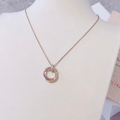 [：Polaidi Jewelry]TRINITY NECKLACE GOLD  DIAMONDS（副本）