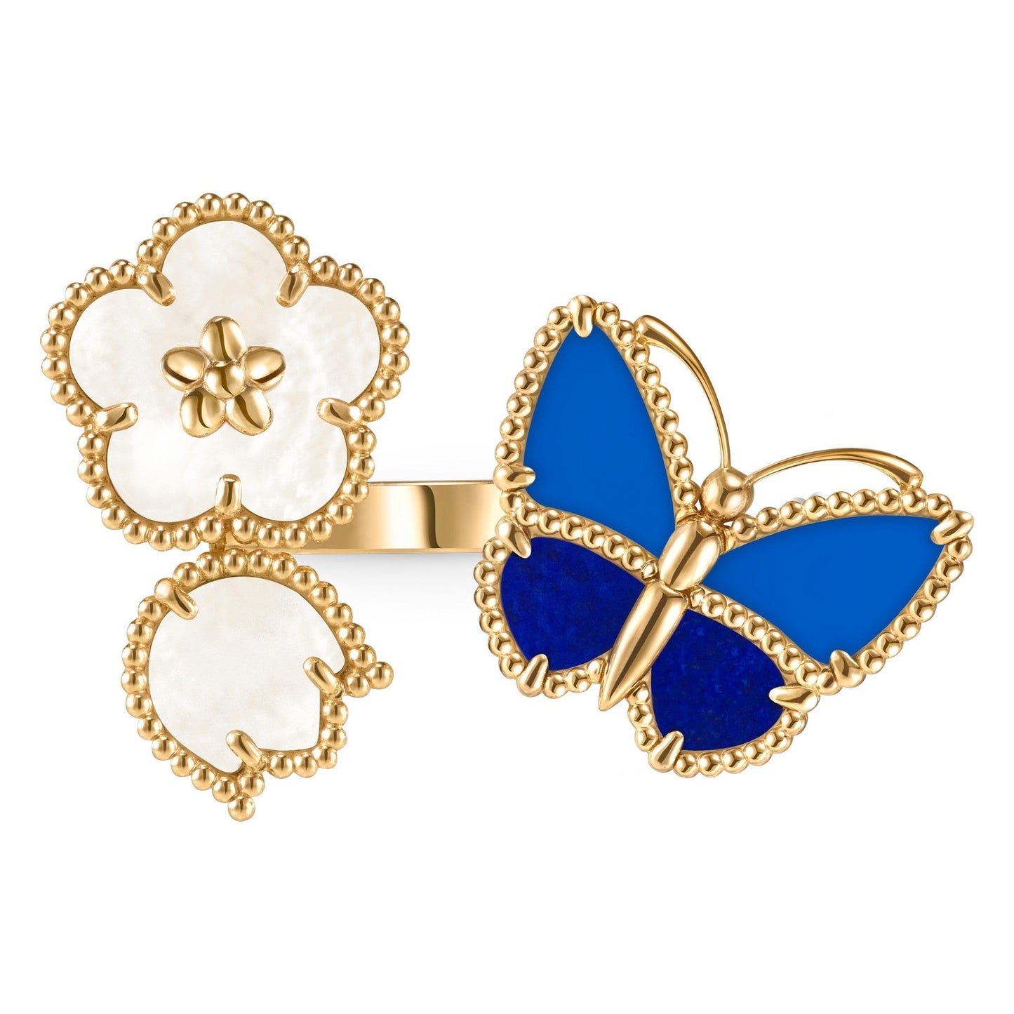 [Polaidi Jewelry]LUCKY SPRING BUTTERFLY OPEN-FACE RINGS