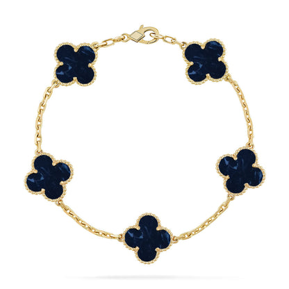 [Polaidi Jewelry]CLOVER 5 MOTIF PIETERSITE BRACELET COLLECTION