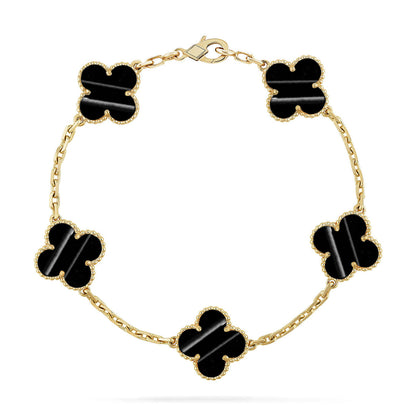 [Polaidi Jewelry] クローバー5モチーフ パルサーストーンブレスレットコレクション