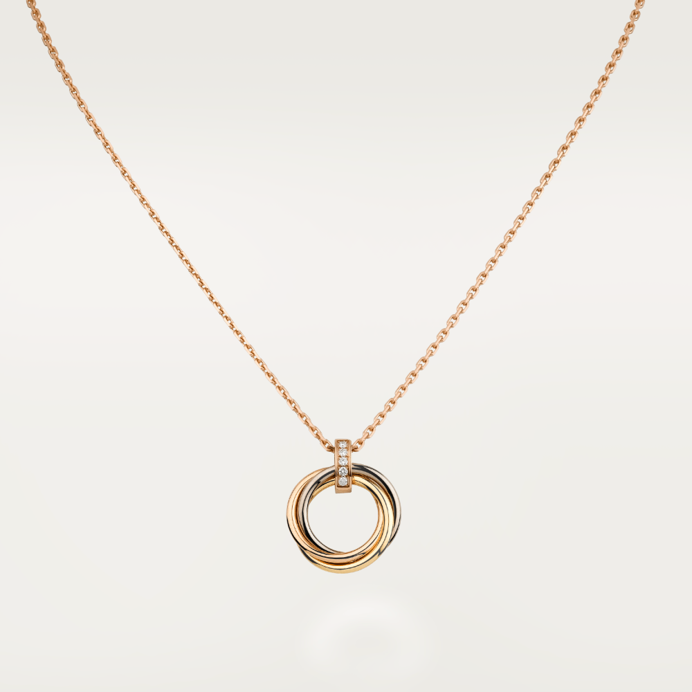 [：Polaidi Jewelry]TRINITY NECKLACE GOLD  DIAMONDS（副本）