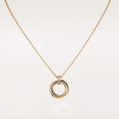 [：Polaidi Jewelry]TRINITY NECKLACE GOLD  DIAMONDS（副本）