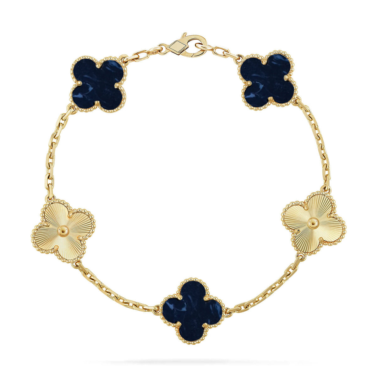 [Polaidi Jewelry]CLOVER 5 MOTIF PIETERSITE BRACELET COLLECTION