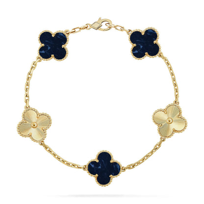 [Polaidi Jewelry]CLOVER 5 MOTIF PIETERSITE BRACELET COLLECTION
