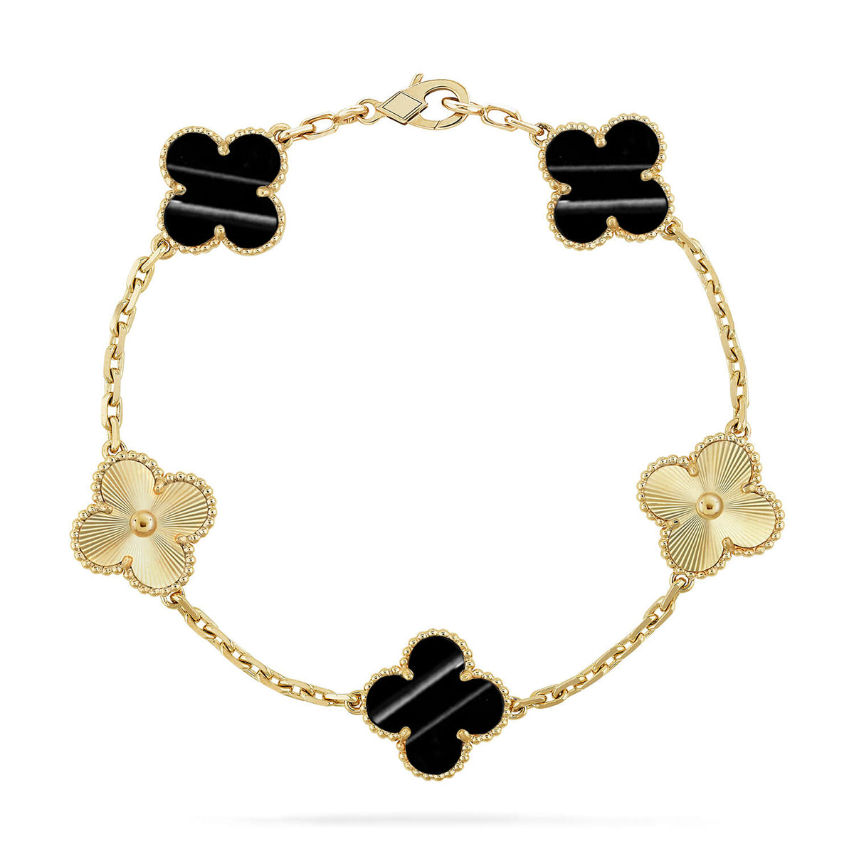 [Polaidi Jewelry] クローバー5モチーフ パルサーストーンブレスレットコレクション