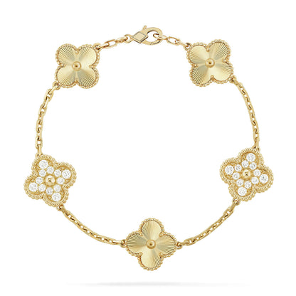 [Polaidi Jewelry] CLOVER 5 MOTIF LASER BRACELET COLLECTION