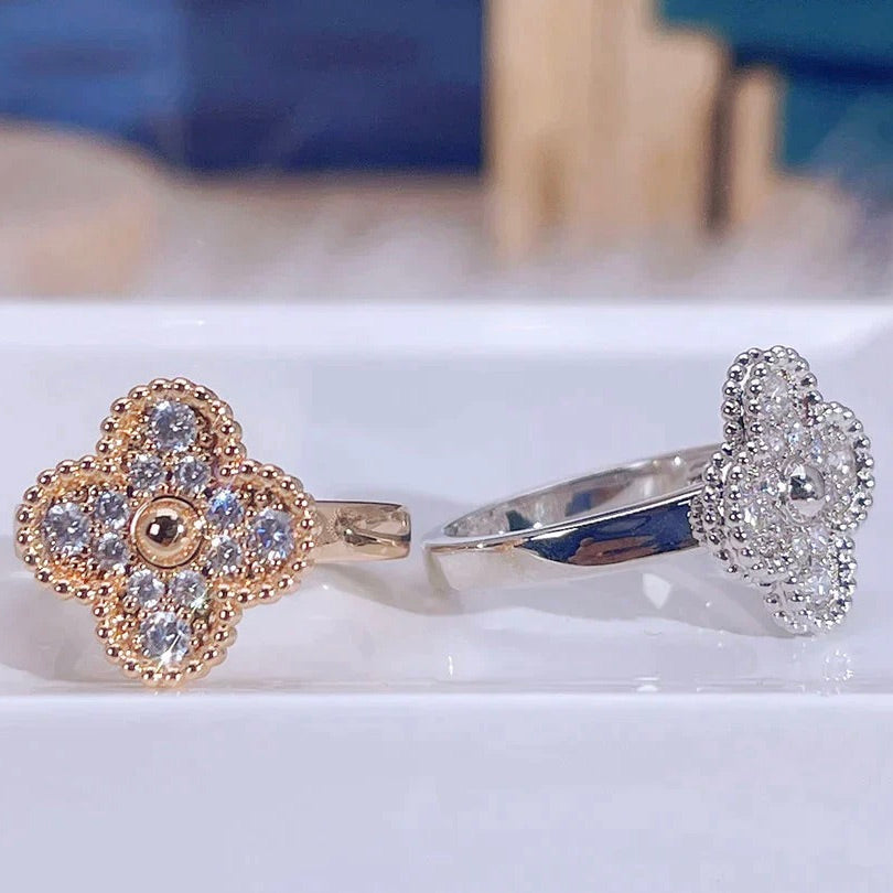 [Polaidi Jewelry]CLOVER DIAMOND RING