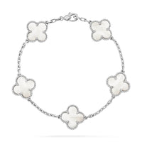 [Polaidi Jewelry ]CLOVER SILVER MOP 5 MOTIF BRACELET