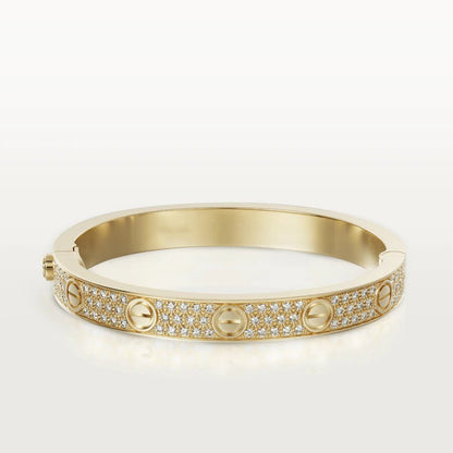 [：Polaidi Jewelry]ラブブレスレット 6.1MM ダイヤモンドパヴェ