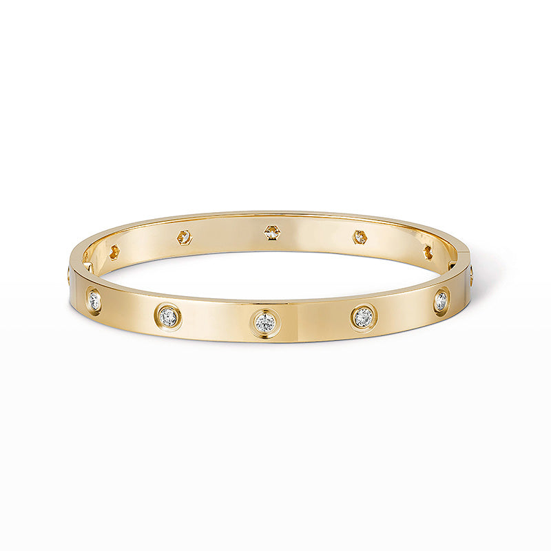 [：Polaidi Jewelry]LOVE BRACELET 6.1MM 10 DIAMONDS