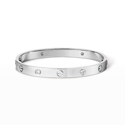 [：Polaidi Jewelry]LOVE BRACELET 6.1MM 4 DIAMONDS