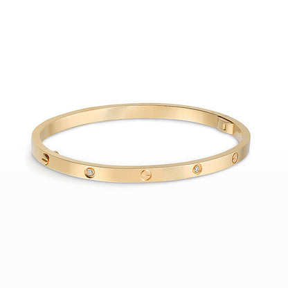 [：Polaidi Jewelry]LOVEブレスレット 3.65mm 6ダイヤモンド