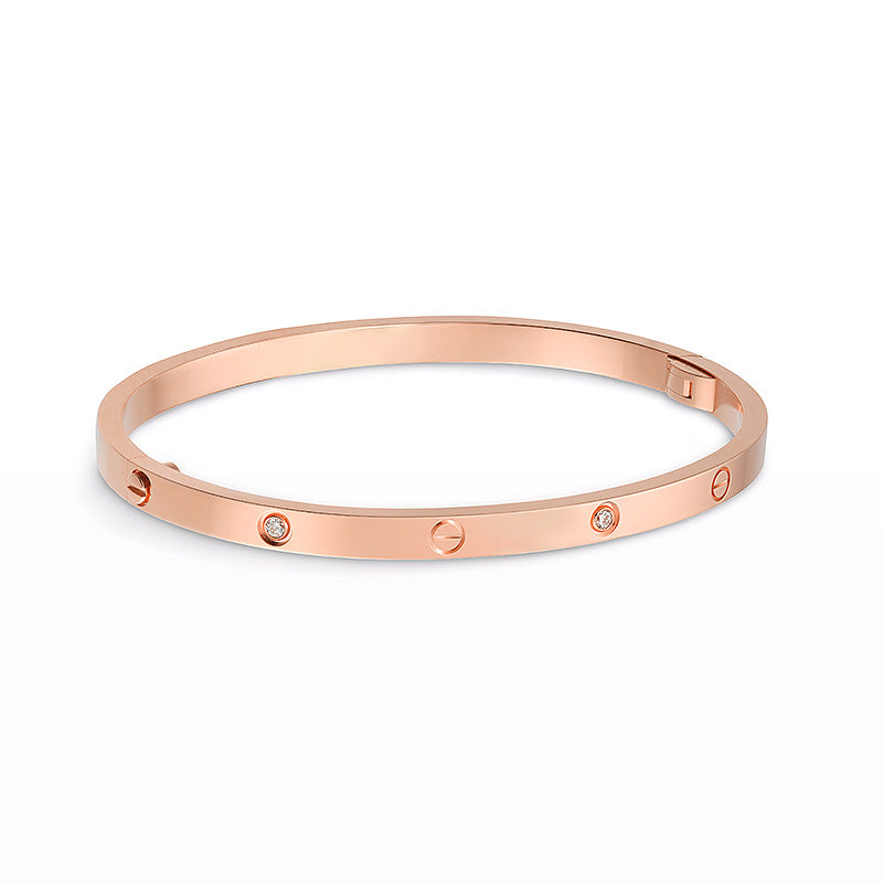 [：Polaidi Jewelry]LOVEブレスレット 3.65mm 6ダイヤモンド
