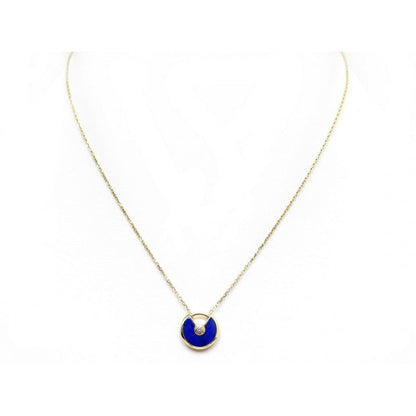 [：Polaidi Jewelry]AMULETTE ROSE GOLD AGATE NECKLACE