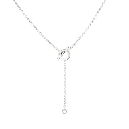[：Polaidi Jewelry]FINESSE SILVER DIAMOND NECKLACE