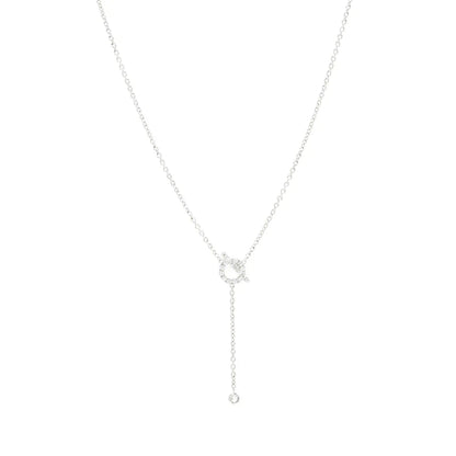 [：Polaidi Jewelry]FINESSE SILVER DIAMOND NECKLACE