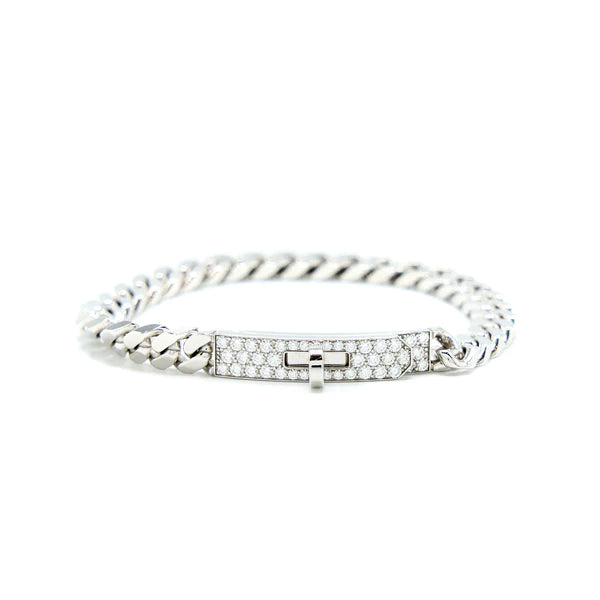 [Polaidi Jewelry]KELLY CHAIN SILVER DIAMOND BRACELET