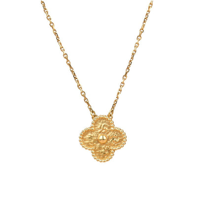 [：Polaidi Jewelry]CLOVER 15MM  BRONZING NECKLACE