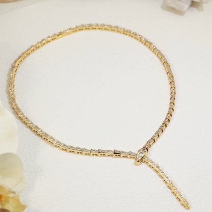 [Polaidi Jewelry]SERPENTI NECKLACE SILVER DIAMOND