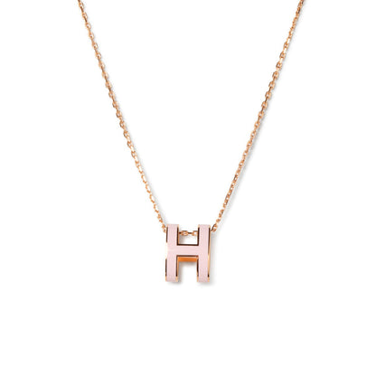 [Polaidi Jewelry]POP H PEDANT PINK GOLD