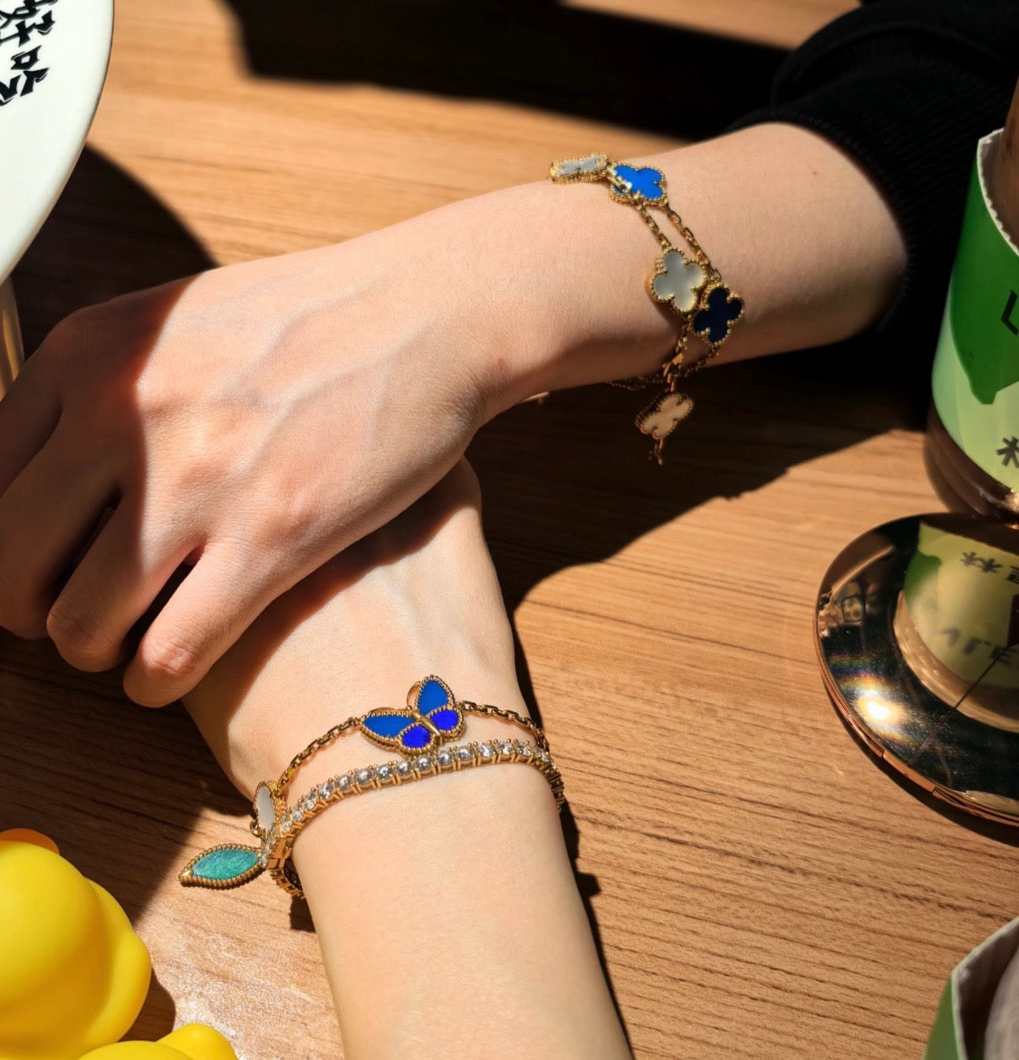 [Polaidi Jewelry]LUCKY SPRING BUTTERFLY 5 MOTIF BRACELET