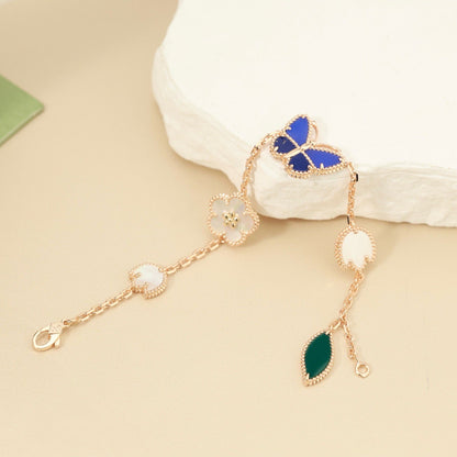 [Polaidi Jewelry]LUCKY SPRING BUTTERFLY 5 MOTIF BRACELET