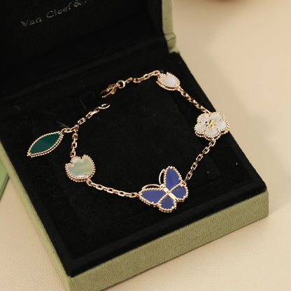 [Polaidi Jewelry]LUCKY SPRING BUTTERFLY 5 MOTIF BRACELET