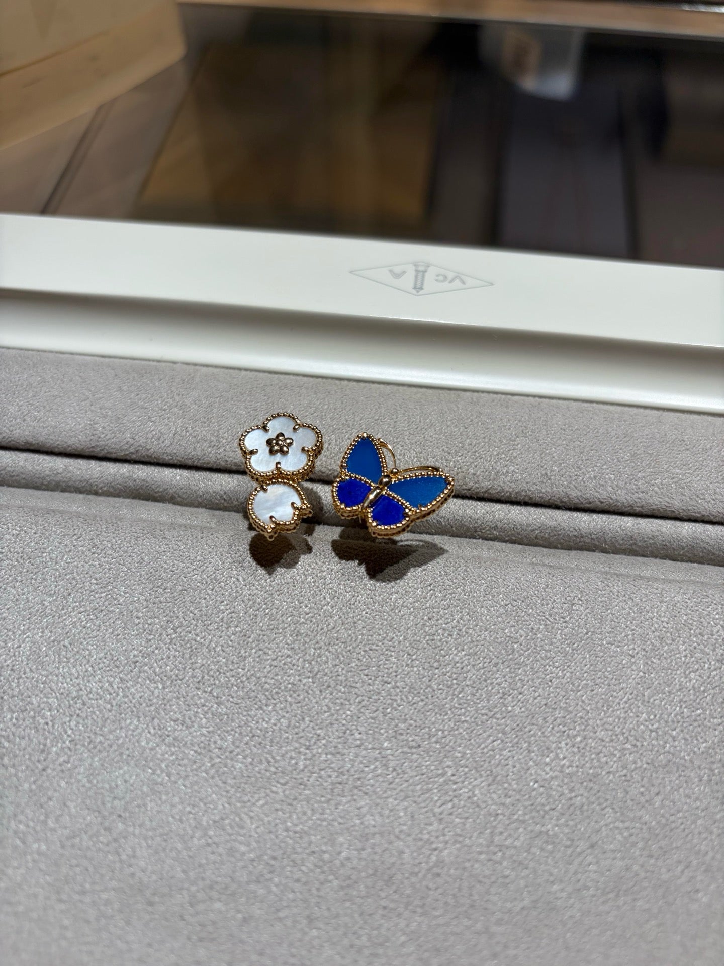 [Polaidi]LUCKY SPRING BUTTERFLY OPEN-FACE RINGS