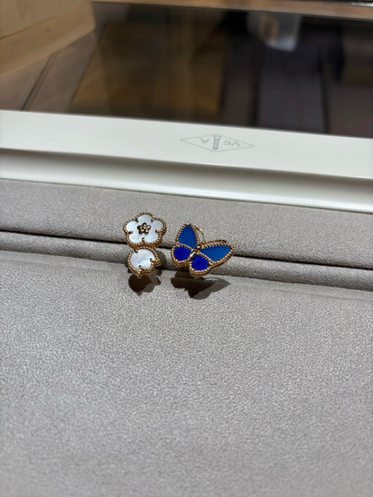 [Polaidi]LUCKY SPRING BUTTERFLY OPEN-FACE RINGS