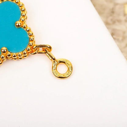 [Polaidi Jewelry] CLOVER 5 MOTIF TURQUOISE BRACELET COLLECTION
