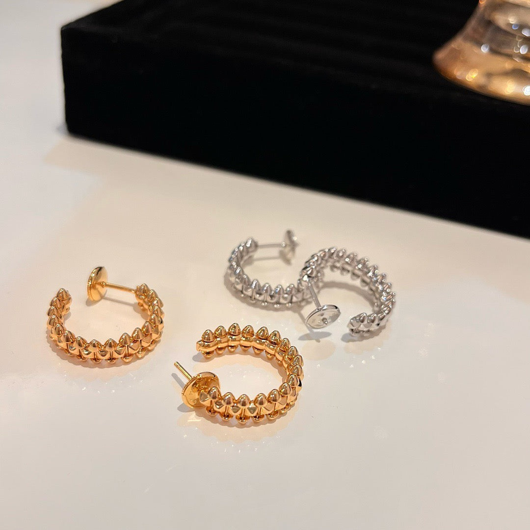[Polaidi Jewelry]CLASH SMALL HOOP EARRINGS