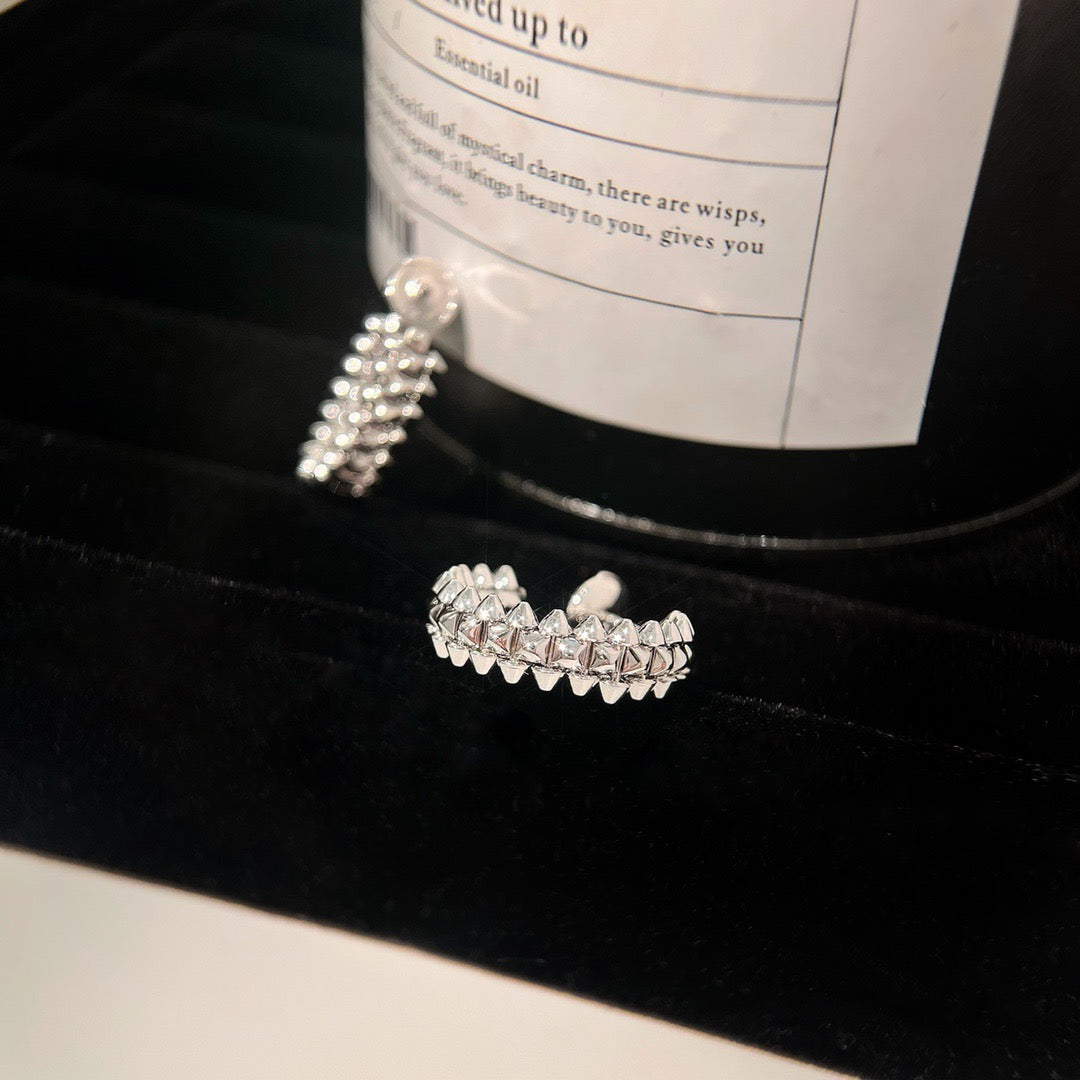 [Polaidi Jewelry]CLASH SMALL HOOP EARRINGS