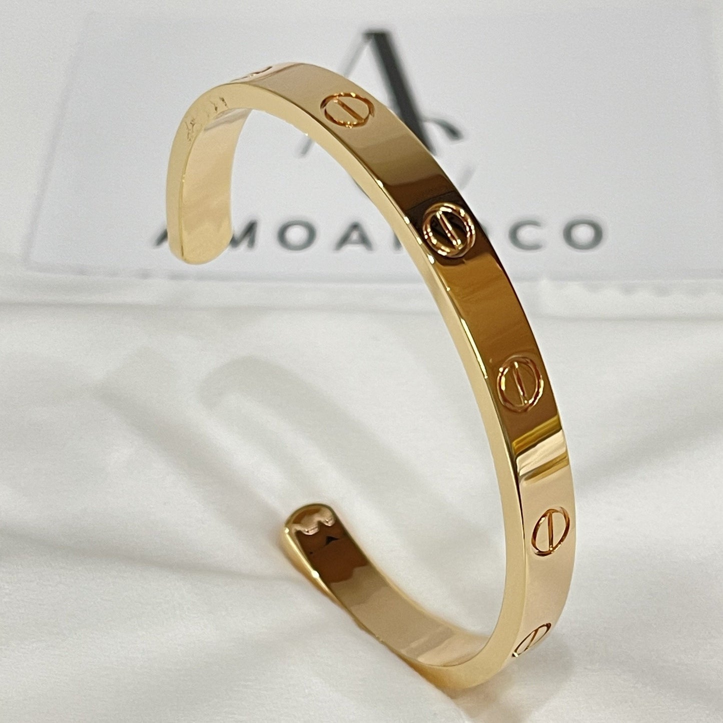 [：Polaidi Jewelry]LOVE BRACELET 6.1MM OPEN CUFF