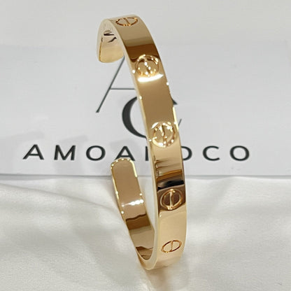 [：Polaidi Jewelry]LOVE BRACELET 6.1MM OPEN CUFF