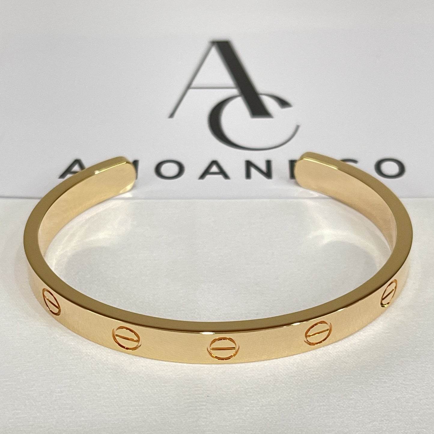 [：Polaidi Jewelry]LOVE BRACELET 6.1MM OPEN CUFF