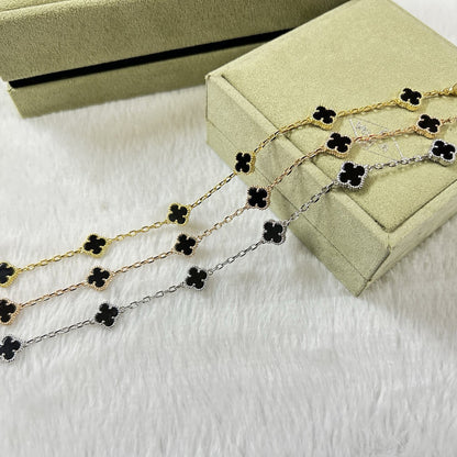 [Polaidi Jewelry]CLOVER 6 MOTIF  ONYXS BRACELET