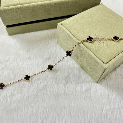 [Polaidi Jewelry]CLOVER 6 MOTIF  ONYXS BRACELET