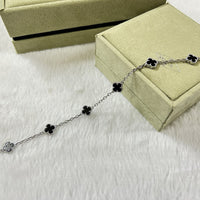 [Polaidi Jewelry ]CLOVER 6 MOTIF  ONYXS BRACELET