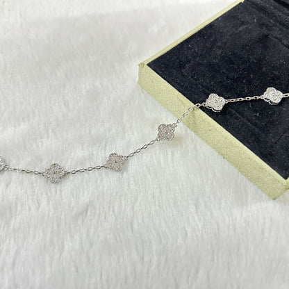 [：Polaidi Jewelry]CLOVER 6 MOTIF DIAMOND BRACELET