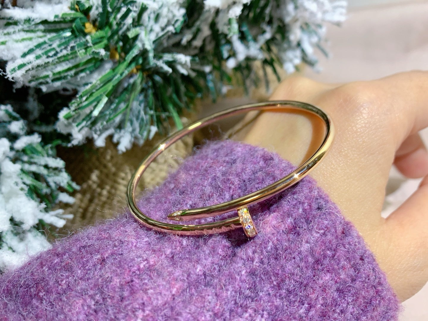 [Polaidi Jewelry]JUSTE BRACELET 2.5MM DIAMONDS