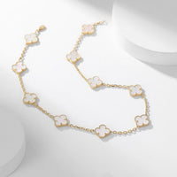 [Polaidi Jewelry ]CLOVER 10 MOTIFS WHITE MOTHER OF PEARL NECKLACE