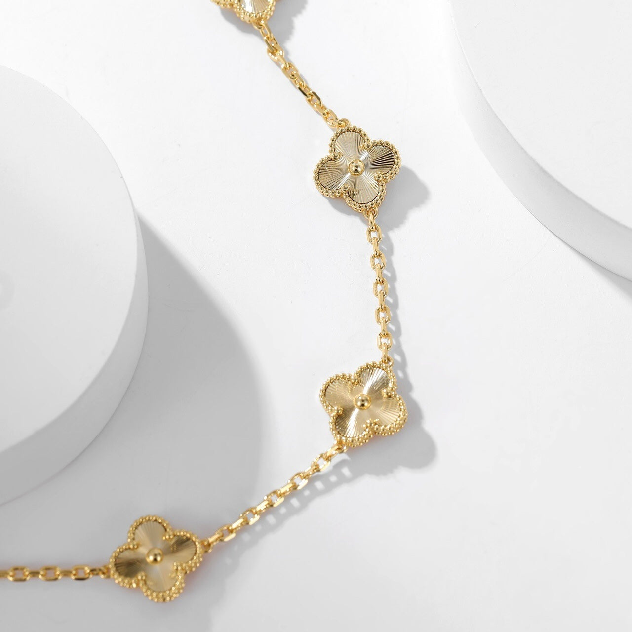 [：Polaidi Jewelry]CLOVER 10 MOTIFS LASER NECKLACE