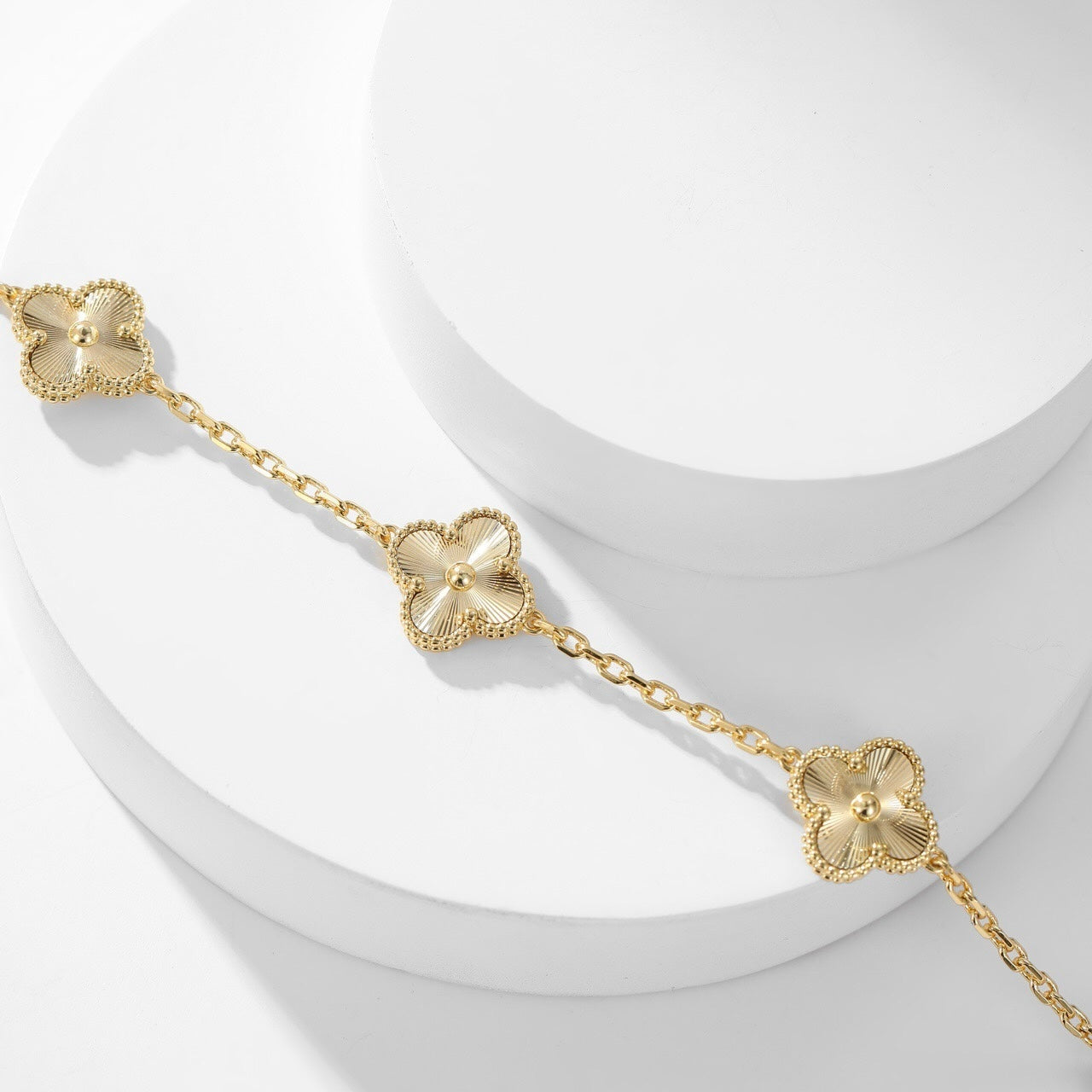 [：Polaidi Jewelry]CLOVER 10 MOTIFS LASER NECKLACE