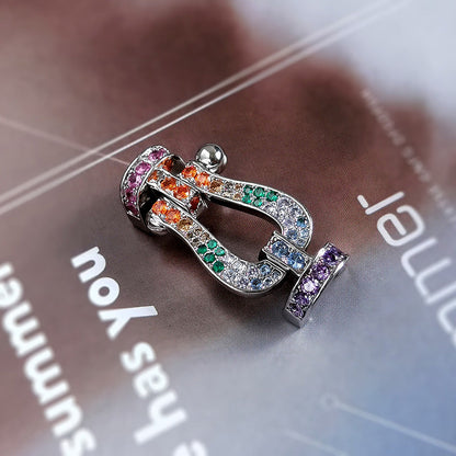 [：Polaidi Jewelry]FORCE LARGE HORSESHOE  COLORED DIAMOND BRACELET ROSE GOLD