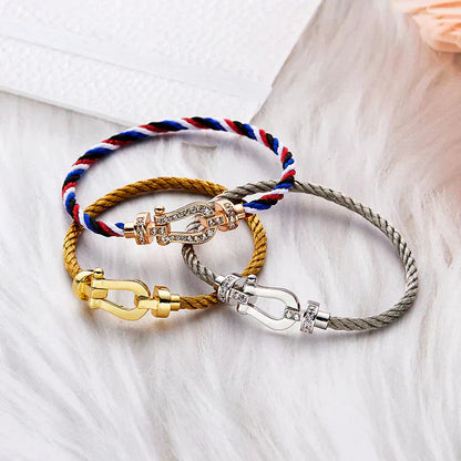 [Polaidi Jewelry]FORCE LARGE HORSESHOE NO DIAMOND BRACELET GOLD